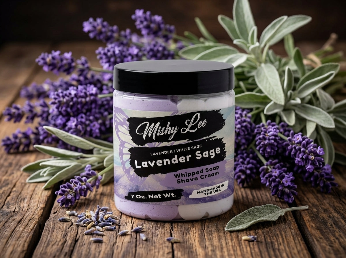Lavender Sage Whipped Soap and Shave Cream Mishy Lee Boutique