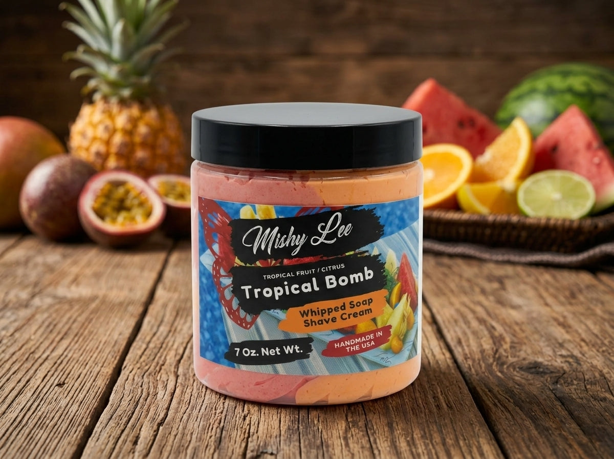 Tropical Fruit Bomb Whipped Soap and Shave Cream Mishy Lee Boutique