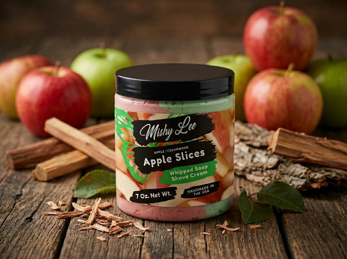 Apple Slices Whipped Soap and Shave Cream Mishy Lee Boutique