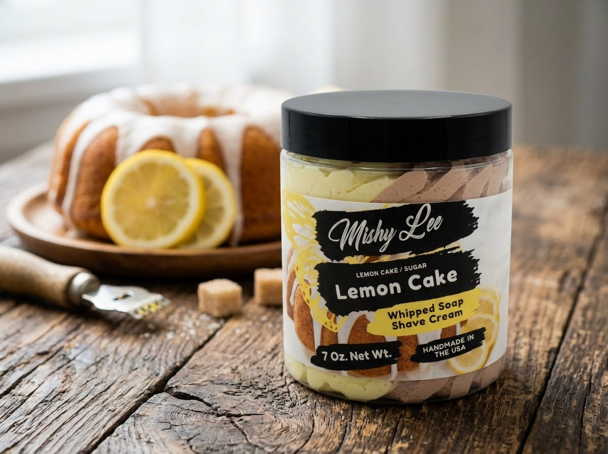 Lemon Cake Whipped Soap and Shave Cream Mishy Lee Boutique