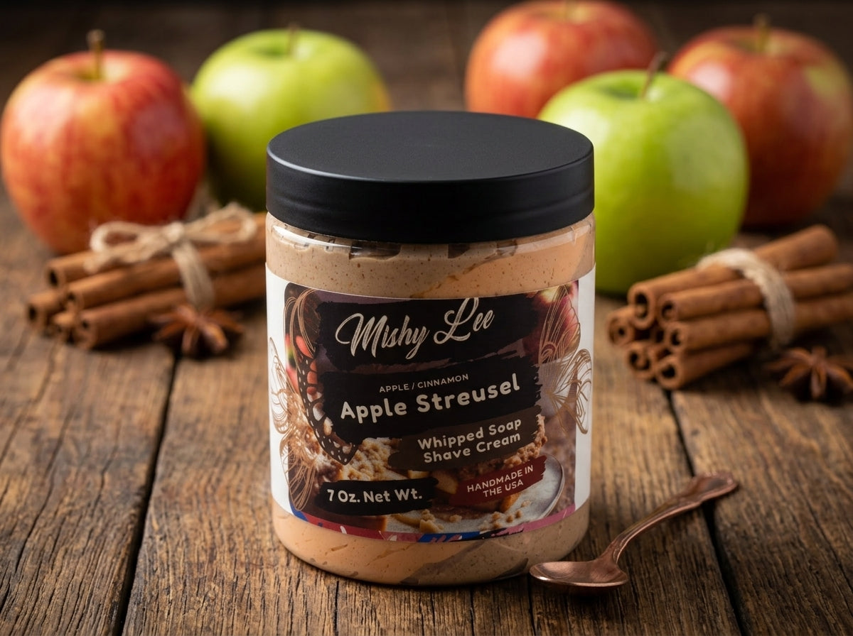 Apple Streusel Whipped Soap and Shave Cream Mishy Lee Boutique