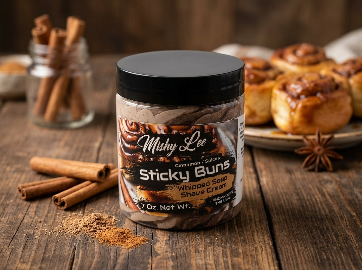 Sticky Buns Whipped Soap and Shave Cream Mishy Lee Boutique