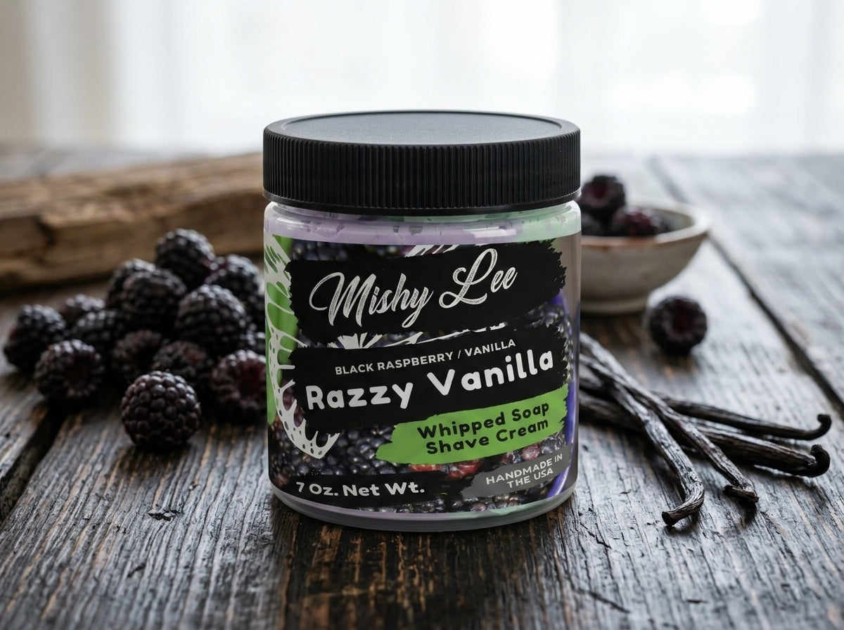 Razzy Vanilla Whipped Soap and Shave Cream Mishy Lee Boutique
