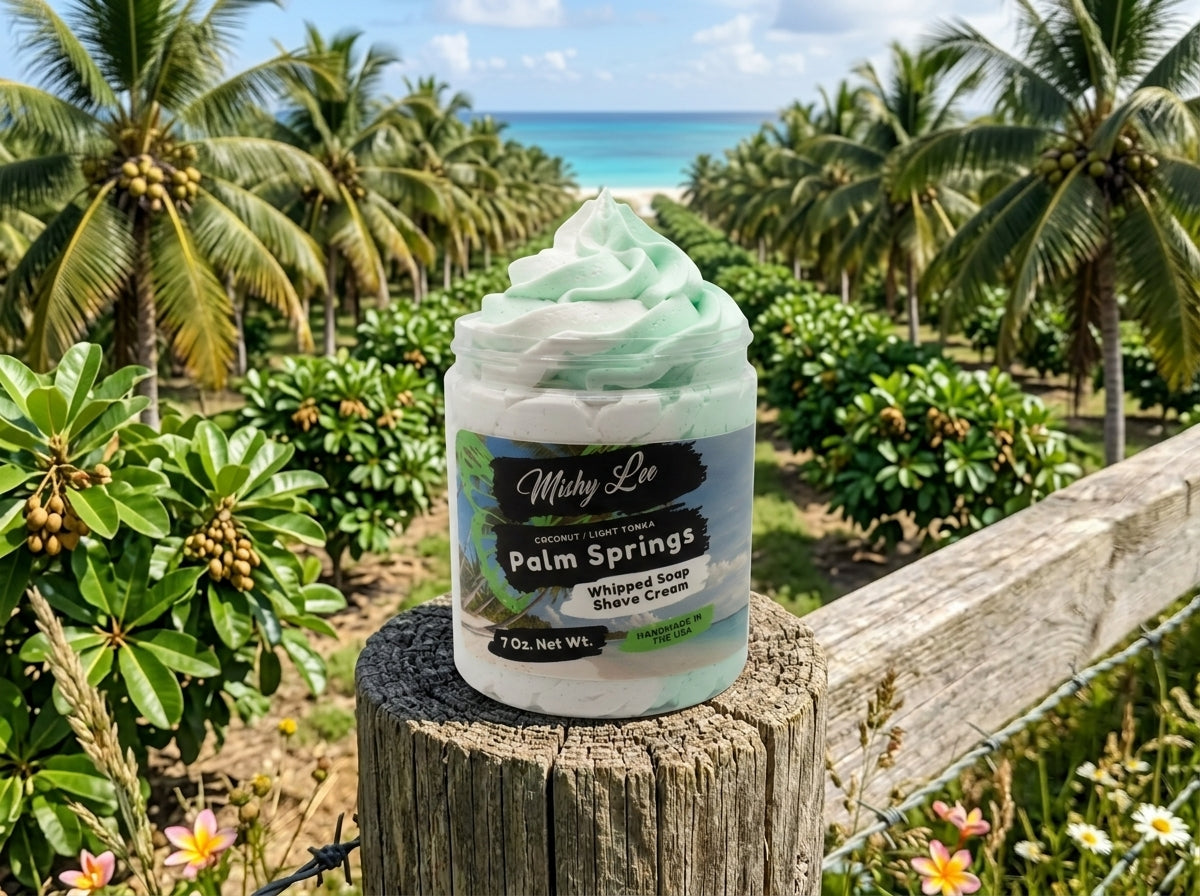 Palm Springs Whipped Soap and Shave Cream Mishy Lee Boutique