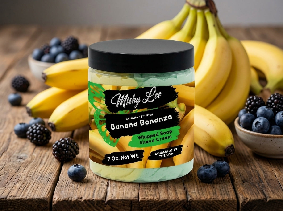 Banana Bonanza Whipped Soap and Shave Cream Mishy Lee Boutique