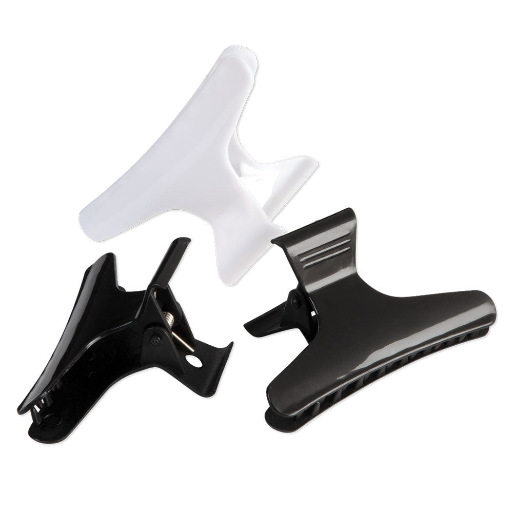 Soft 'N Style Wide Butterfly Clamps 3" Beauty Supply 123 Outlet