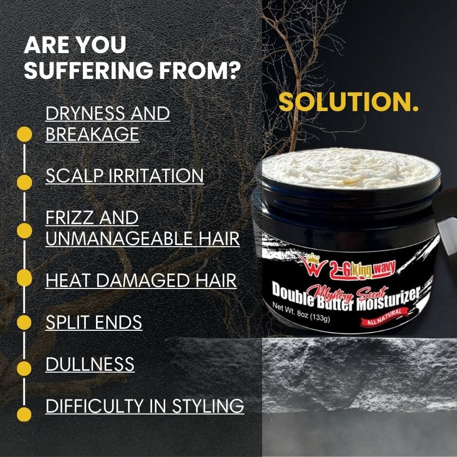 🔥Pre Order 🔥Double Butter Hair Moisturizer for Dry, Coarse Hair 26 King Wavy Merch, LLC