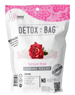 Spa Redi - Detox Pedi In A Bag 0.7oz (Rose) Queen Nails & Beauty Supplies
