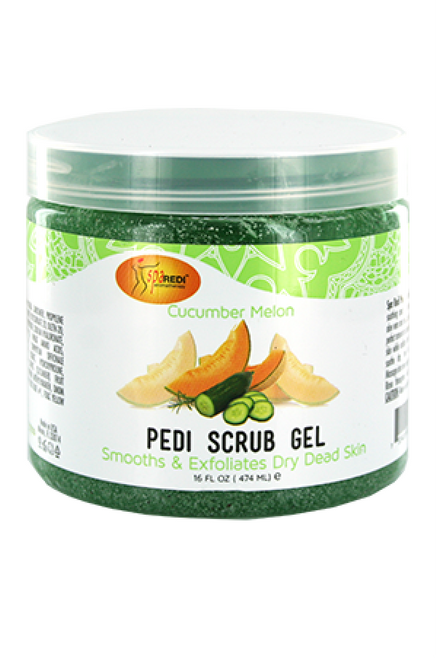 Spa Redi - Scrub Gel - Cucumber & Melon  16oz Queen Nails & Beauty Supplies