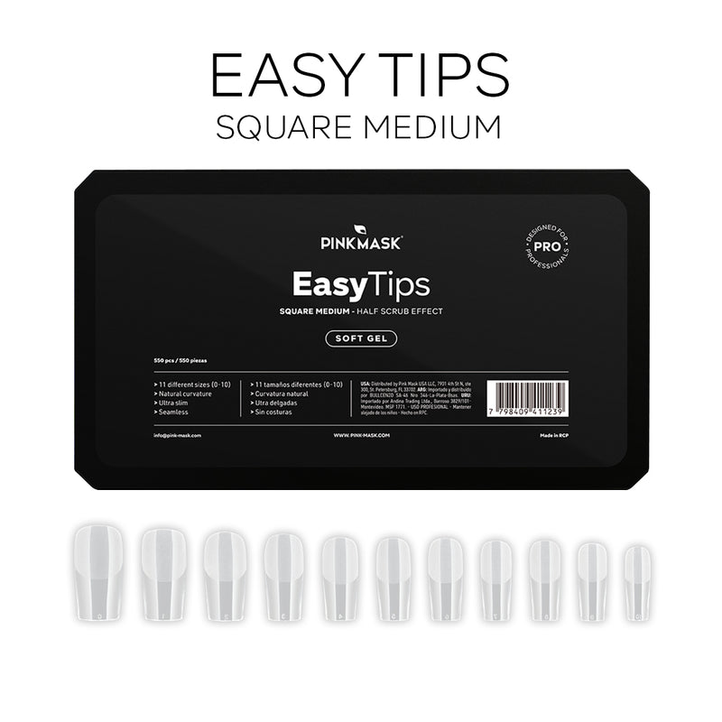 Easy Tips - Square Medium Lunali Nail Supply