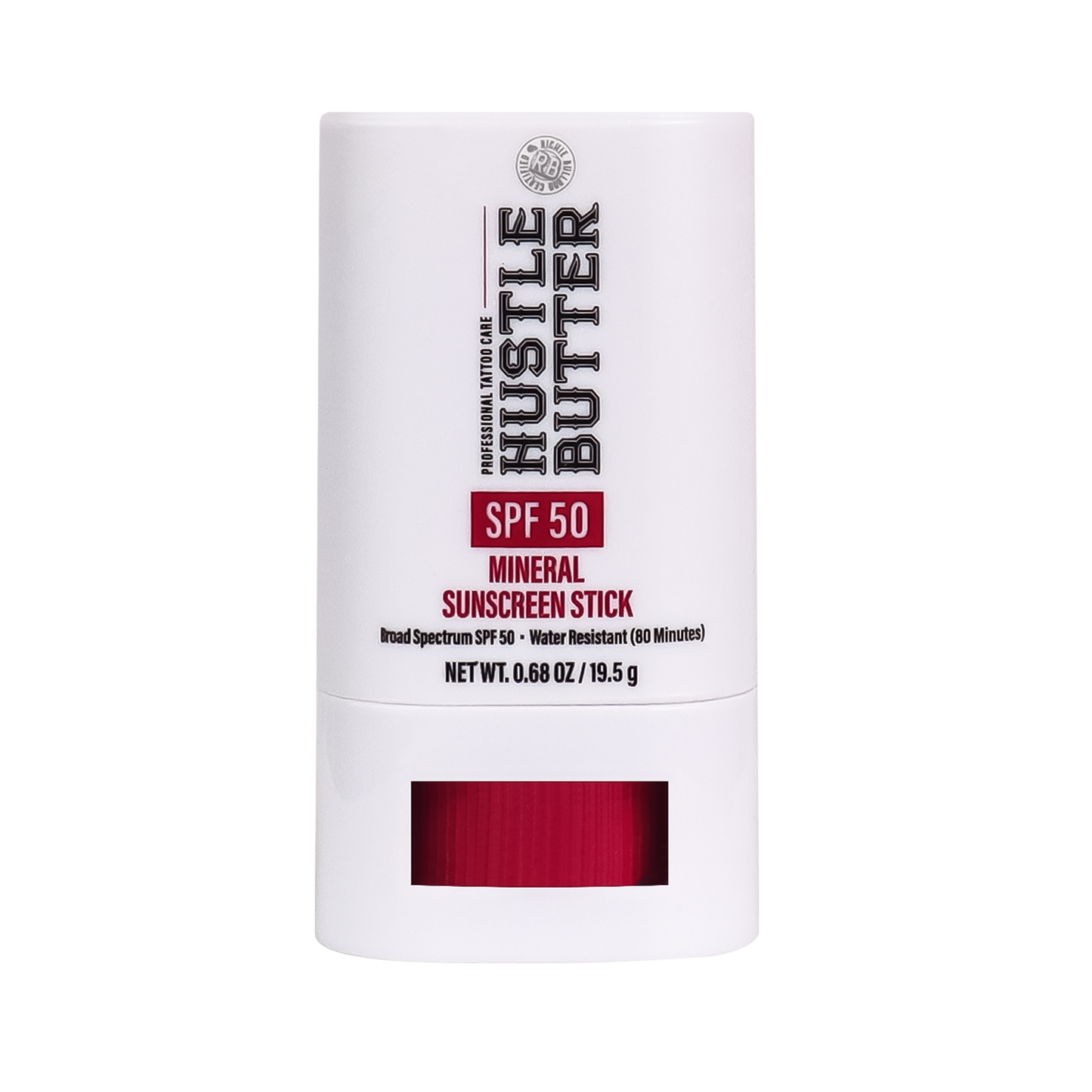 HUSTLE BUTTER MINERAL SUNSCREEN STICK SPF 50 - 0.68OZ N.O.S. Barber Supply