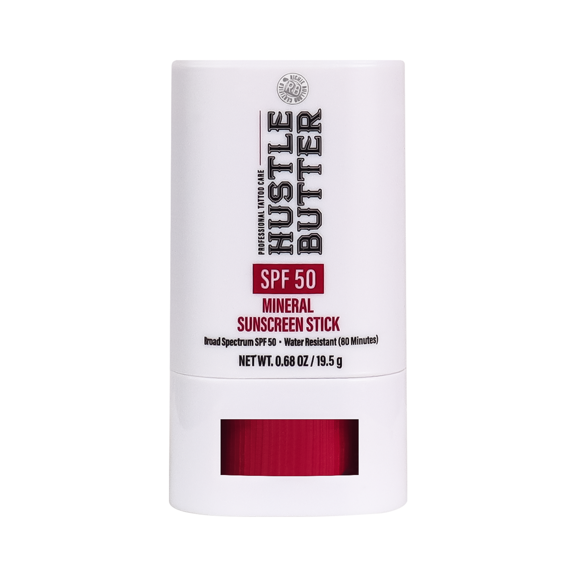 HUSTLE BUTTER MINERAL SUNSCREEN STICK SPF 50 - 0.68OZ N.O.S. Barber Supply