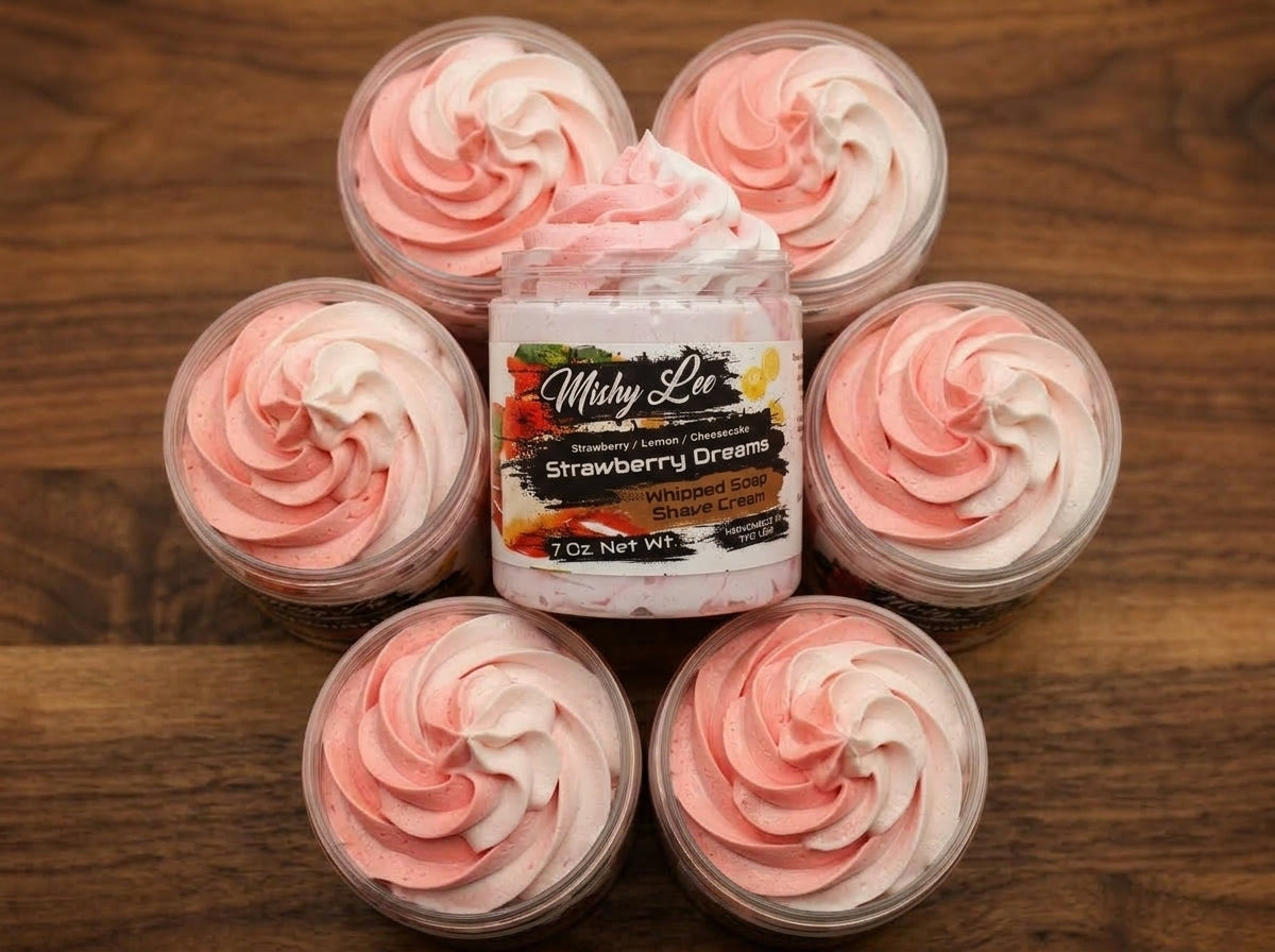 Strawberry Dreams Whipped Soap and Shave Cream Mishy Lee Boutique