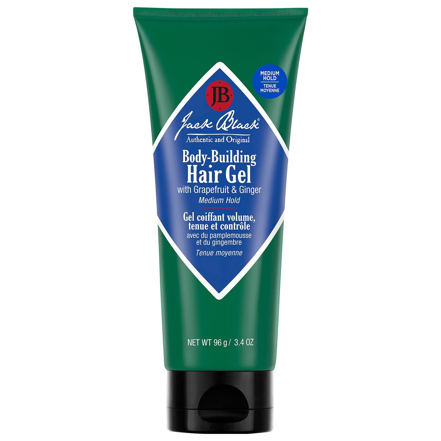 Jack Black Body-Building Hair Gel - Alcohol-Free, Nourishing Hair Styling Product with Medium Hold Beauty Care Bag