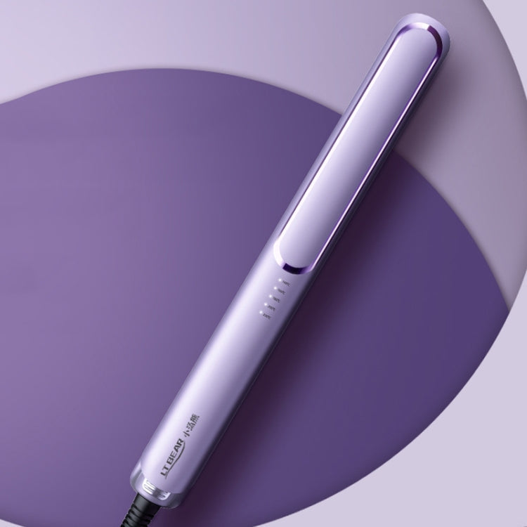 LTBEAR Negative Ion Straightening Curling Hair Wet and Dry Clipper Anti Hot Curling Iron, CN Plug(Purple) Salrog (Powered by Solnuance)