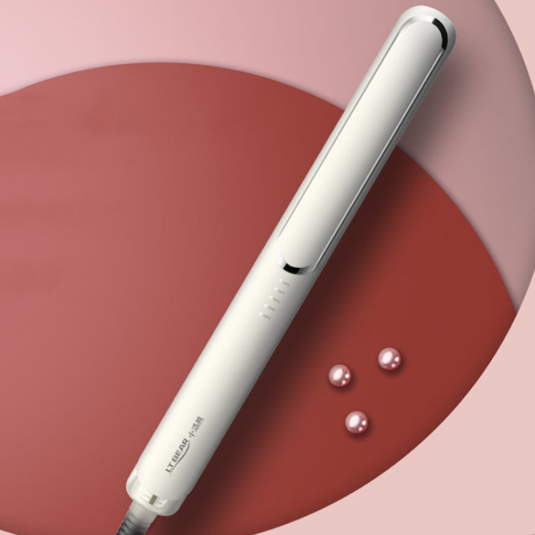 LTBEAR Negative Ion Straightening Curling Hair Wet and Dry Clipper Anti Hot Curling Iron, CN Plug(Ivory White) Salrog (Powered by Solnuance)