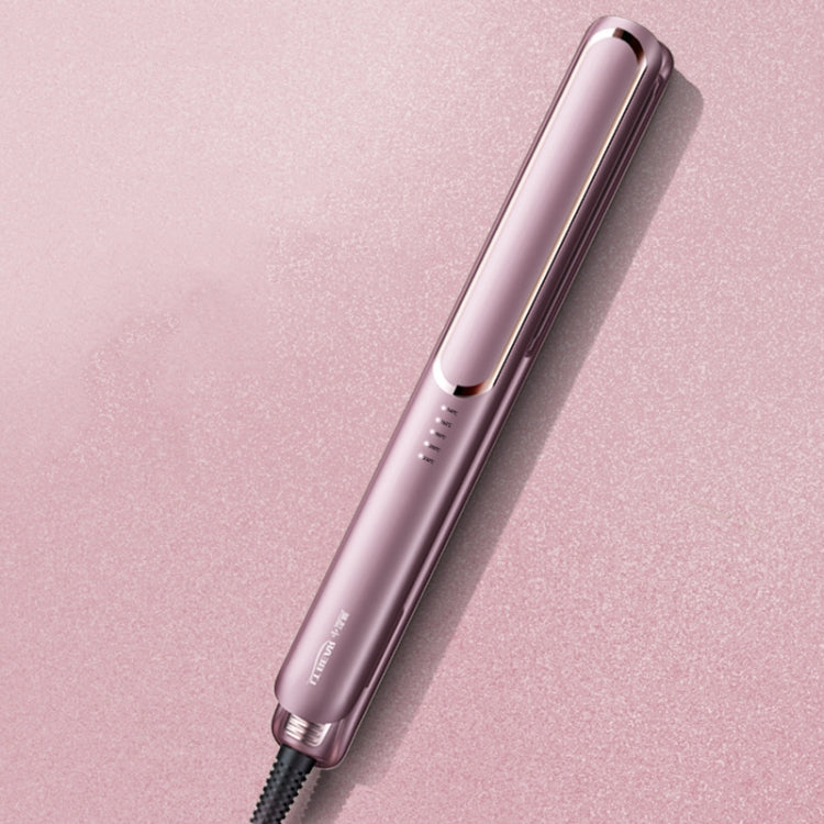 LTBEAR Negative Ion Straightening Curling Hair Wet and Dry Clipper Anti Hot Curling Iron, CN Plug(Champagne) Salrog (Powered by Solnuance)