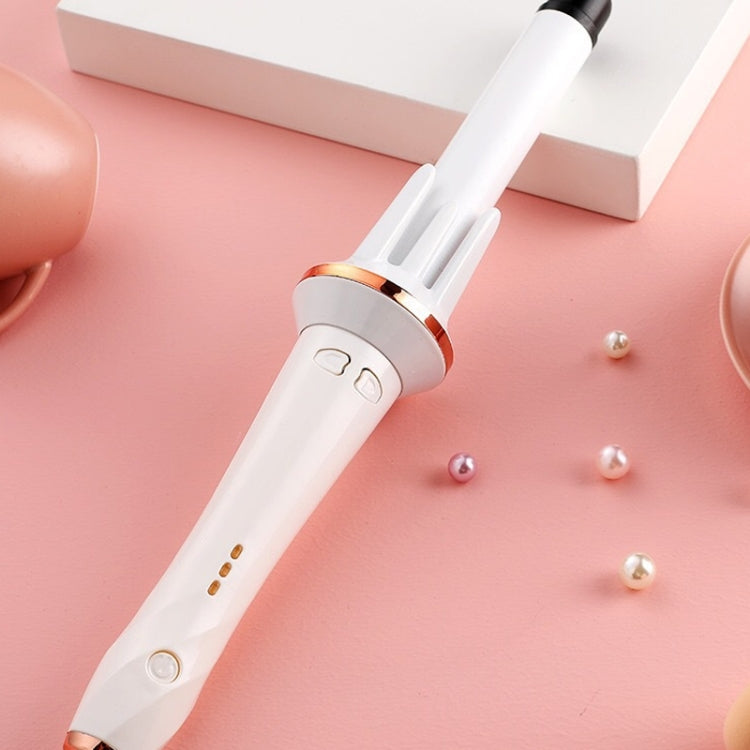 Automatic Curling Iron With Bi-Directional Rotating Ceramic Glaze Coating Hair Care, Plug: EU Plug White Salrog (Powered by Solnuance)