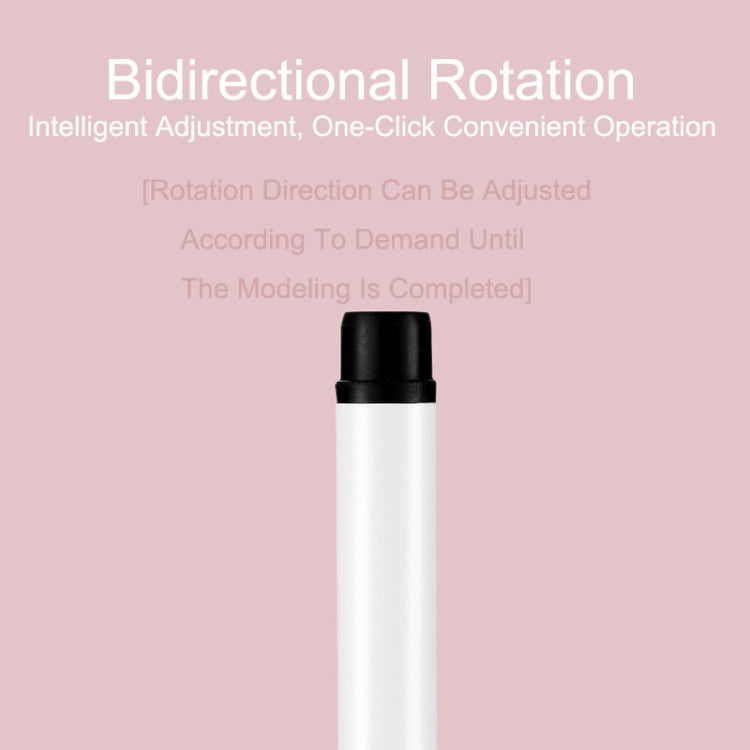Automatic Curling Iron With Bi-Directional Rotating Ceramic Glaze Coating Hair Care, Plug: EU Plug White Salrog (Powered by Solnuance)