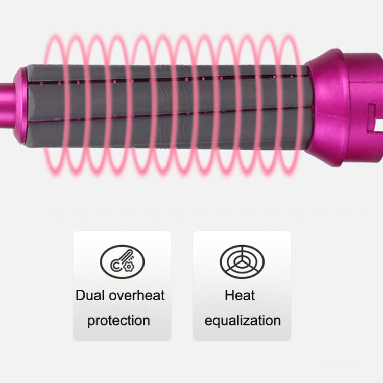 5 In 1 Hot Air Comb Automatic Curling Iron Curling & Straightening Hair Styling Comb Hair Dryer, Power: EU Plug Salrog (Powered by Solnuance)