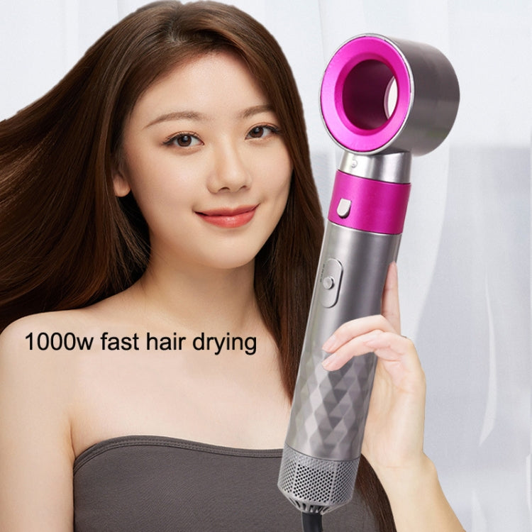5 In 1 Hot Air Comb Automatic Curling Iron Curling & Straightening Hair Styling Comb Hair Dryer, Power: UK Plug Salrog (Powered by Solnuance)