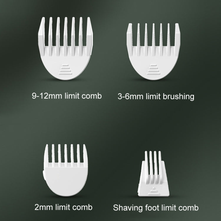 Pet Shaver Cat Dog Paw Hair Clipper Electric Fader, Color: 3 in 1 White
