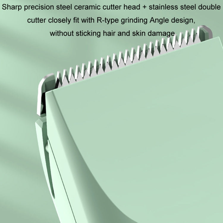 Pet Shaver Cat Dog Paw Hair Clipper Electric Fader, Color: 2 in 1 Green