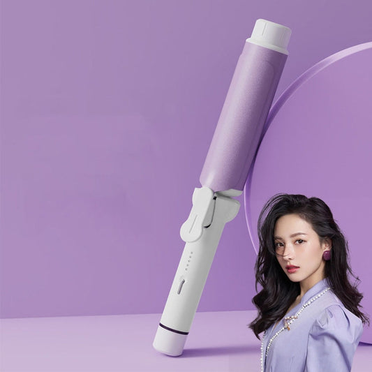 40mm Hair Curler Big Wave Negative Ion Essential Oil Coated Curling Iron,CN Plug(Taro Purple) Salrog (Powered by Solnuance)