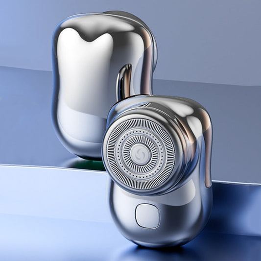 Three-Ring Knife Mesh Electric Men Shaver Travel Portable Mini Shaver, Color: Silver