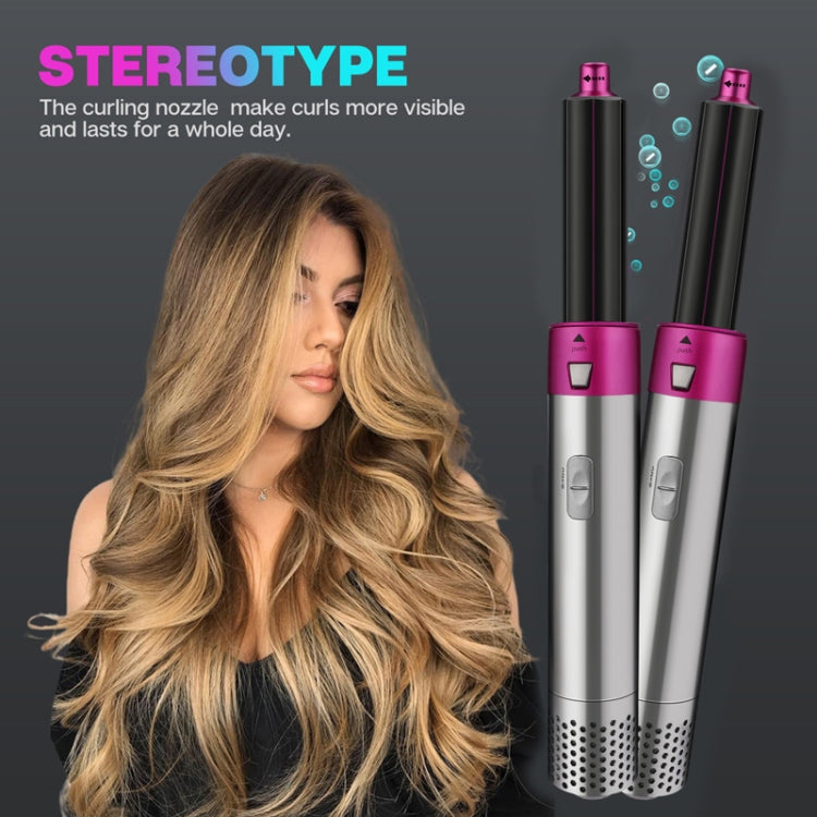 5 In 1 Hot Air Comb Automatic Curling Iron Square Model Hair Styling Comb Curling And Straightening, Plug: AU Plug Salrog (Powered by Solnuance)