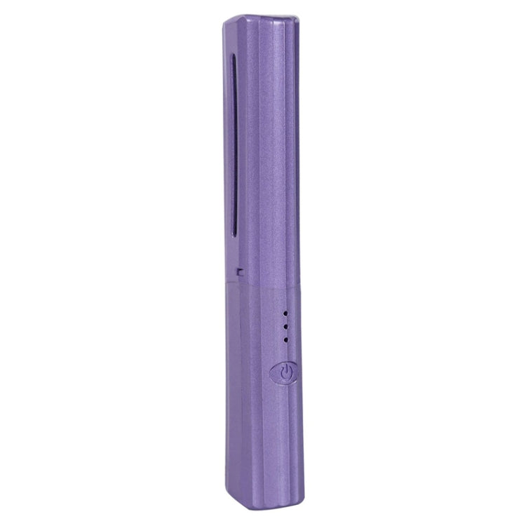 2 In 1 Portable USB Rechargeable Hair Curler Dual Usage Hair Straightening Comb(Purple) Salrog (Powered by Solnuance)