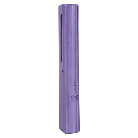 2 In 1 Portable USB Rechargeable Hair Curler Dual Usage Hair Straightening Comb(Purple) Salrog (Powered by Solnuance)