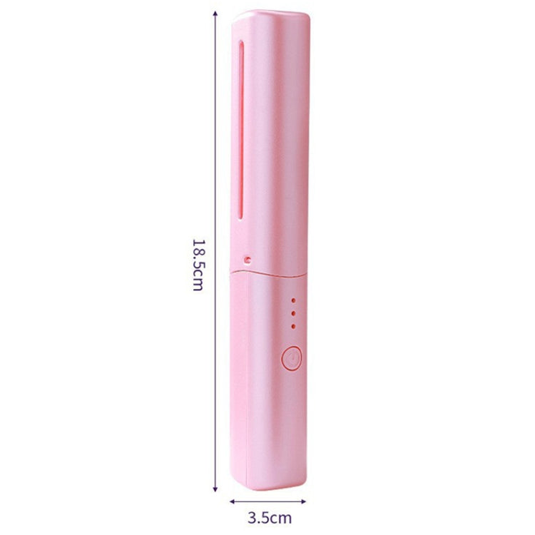 2 In 1 Portable USB Rechargeable Hair Curler Dual Usage Hair Straightening Comb(Pink) Salrog (Powered by Solnuance)