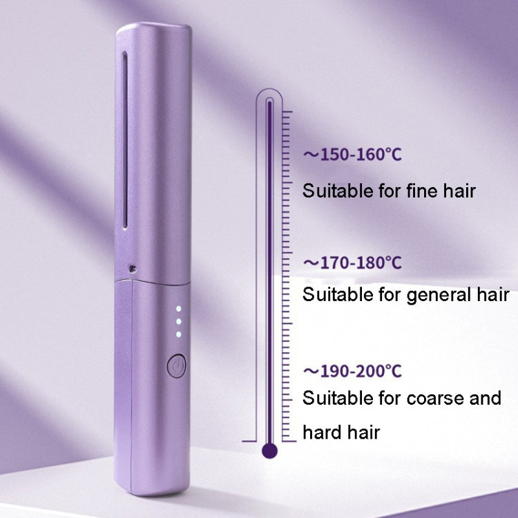 2 In 1 Portable USB Rechargeable Hair Curler Dual Usage Hair Straightening Comb(Pink) Salrog (Powered by Solnuance)
