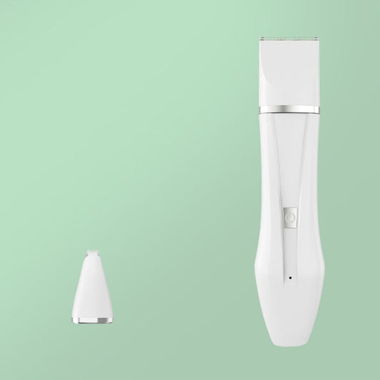 Multifunctional Pet Electric Shaver Cat And Dog Hair Clipper, Color: 2-in-1 White