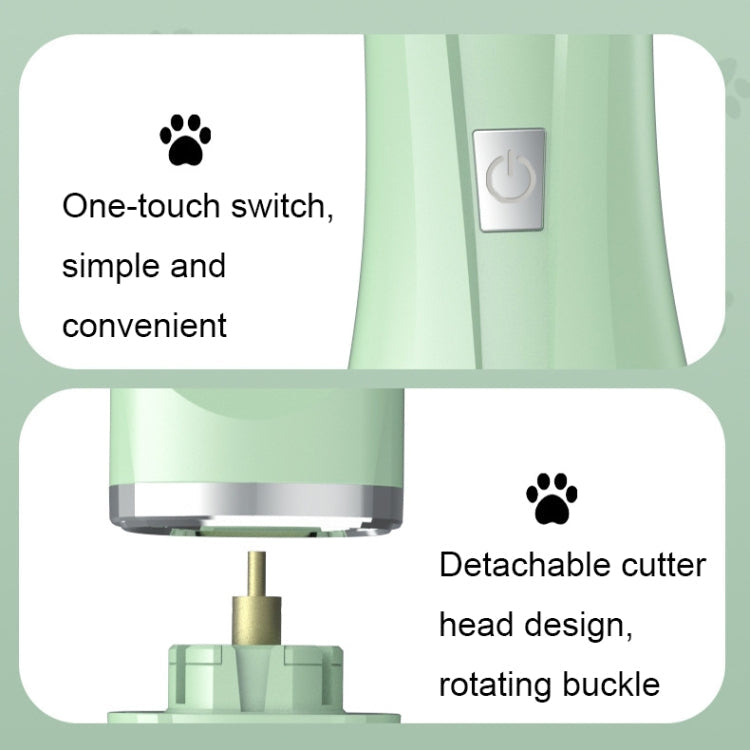 Multifunctional Pet Electric Shaver Cat And Dog Hair Clipper, Color: 2-in-1 Green