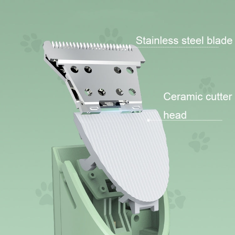Multifunctional Pet Electric Shaver Cat And Dog Hair Clipper, Color: 2-in-1 White