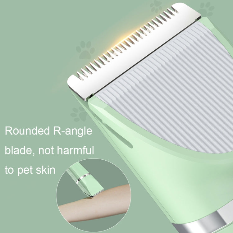 Multifunctional Pet Electric Shaver Cat And Dog Hair Clipper, Color: 2-in-1 Green