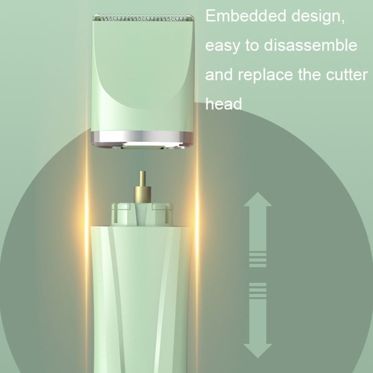 Multifunctional Pet Electric Shaver Cat And Dog Hair Clipper, Color: 2-in-1 Green