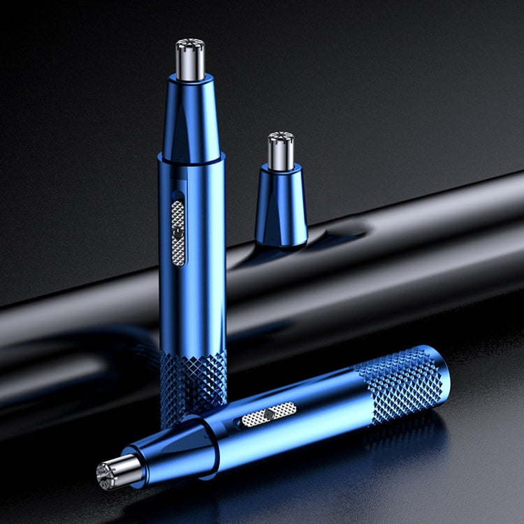 Electric Nose Hair Clipper Rechargeable Washable Portable Travel  Trimmer(Blue) Salrog (Powered by Solnuance)