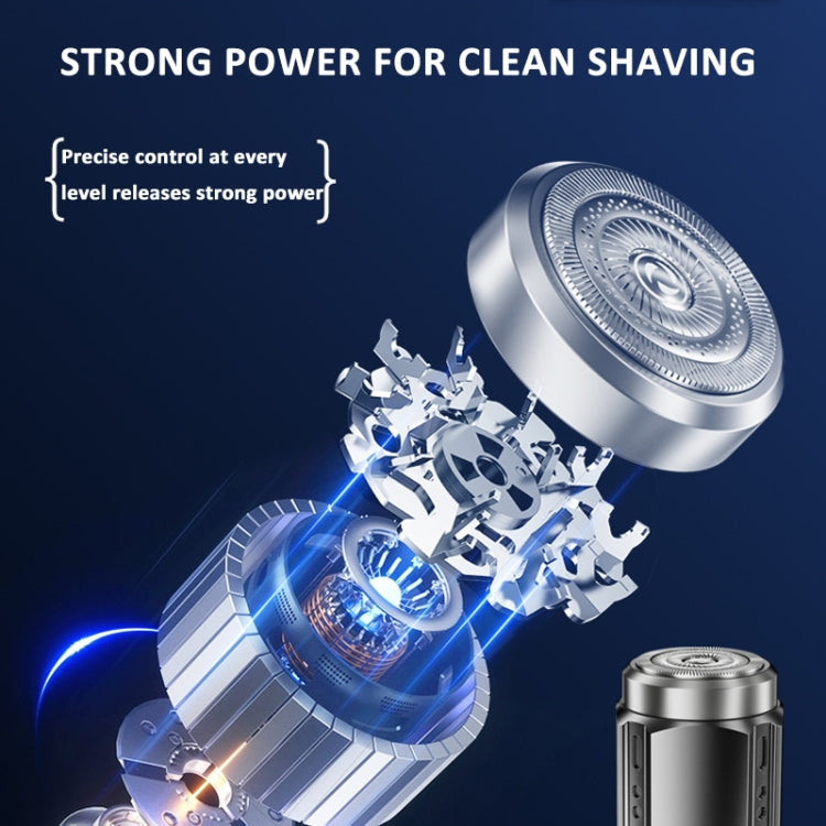 Smart Digital Display Electric Shaver Rechargeable Pocket Razor, Spec: Suspension Knife Net Black