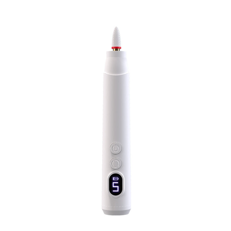 HX-10 LED Digital Display Multifunctional Nail Polisher Polishing and Exfoliating Manicure Tools(White) Salrog (Powered by Solnuance)