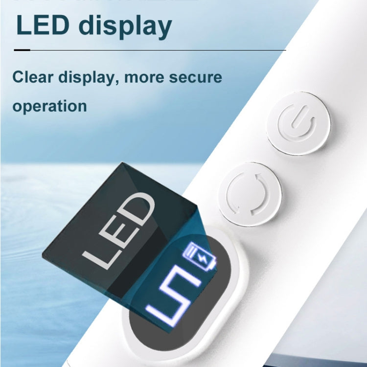 HX-10 LED Digital Display Multifunctional Nail Polisher Polishing and Exfoliating Manicure Tools(White) Salrog (Powered by Solnuance)