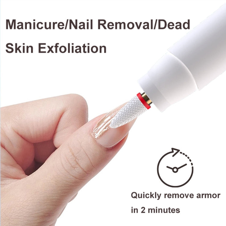HX-10 LED Digital Display Multifunctional Nail Polisher Polishing and Exfoliating Manicure Tools(White) Salrog (Powered by Solnuance)