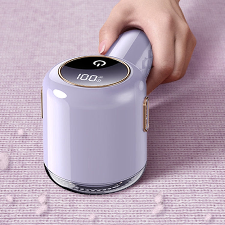 Electric Hair Ball Trimmer Household Hair Removal Ball Tool Shaver, Color: Digital-Purple