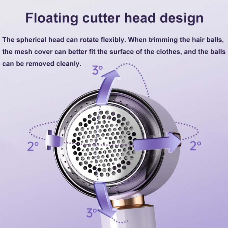 Electric Hair Ball Trimmer Household Hair Removal Ball Tool Shaver, Color: Digital-Purple