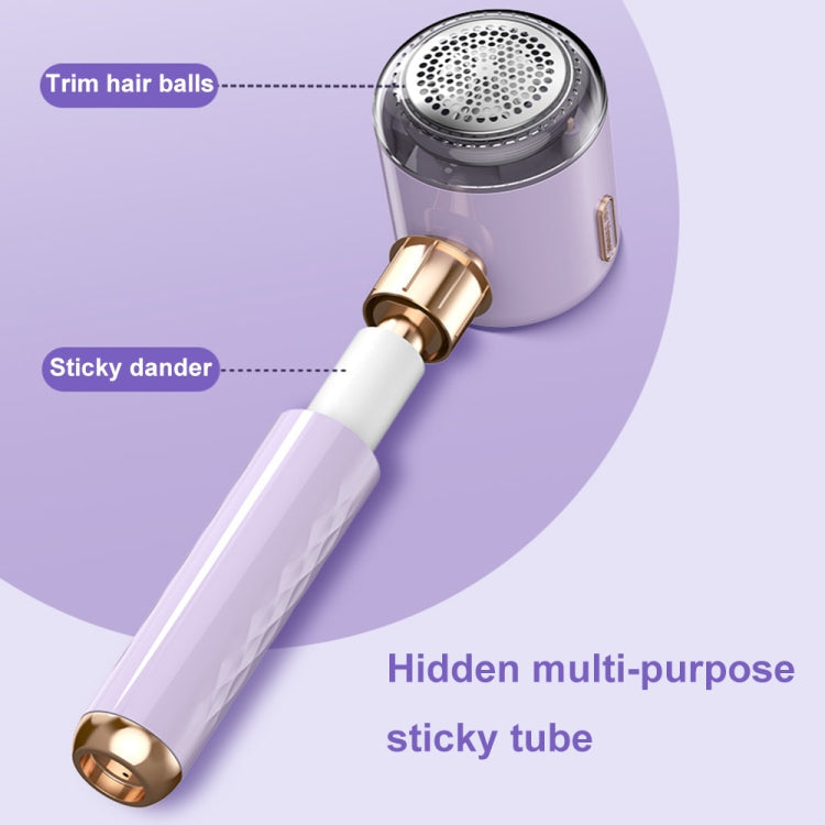 Electric Hair Ball Trimmer Household Hair Removal Ball Tool Shaver, Color: Charging-Purple