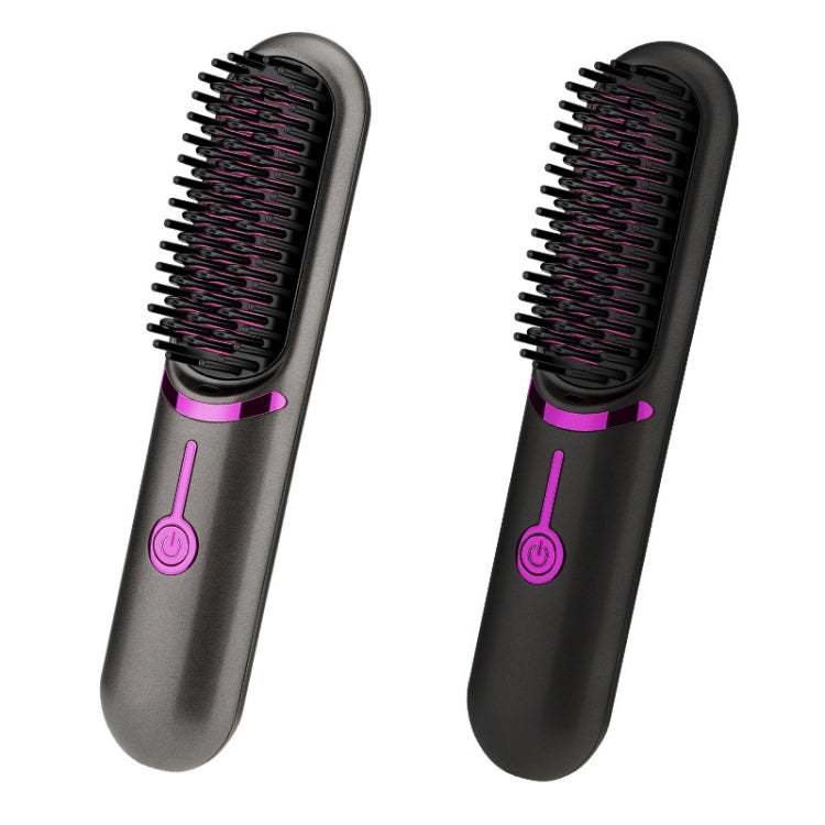 Wireless Hair Straightening Comb USB Charging Curling Iron(Black) Salrog (Powered by Solnuance)