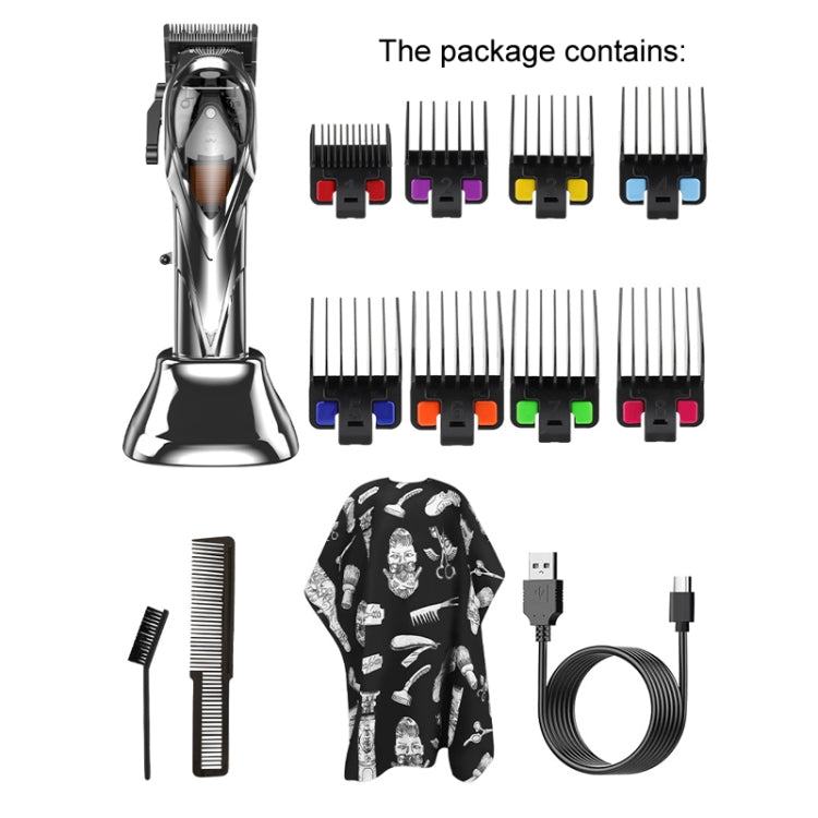 Rechargeable Magnetic Suspension High-speed Electric Hair Clipper(Silver) Salrog (Powered by Solnuance)