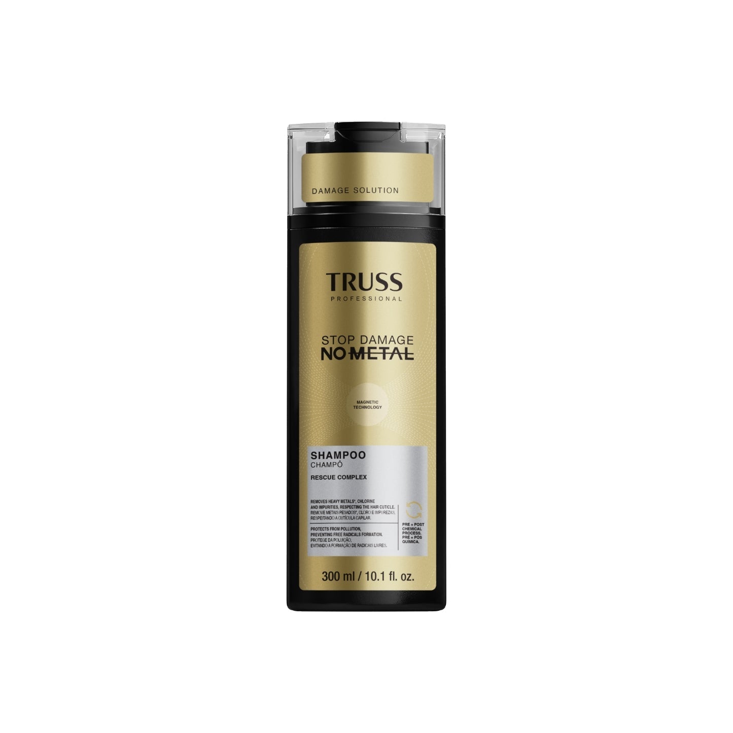 Truss Stop Damage No Metal Shampoo – Clarifying Metal & Chlorine Detox, 10.1 fl oz (300ml) VIP Extensions